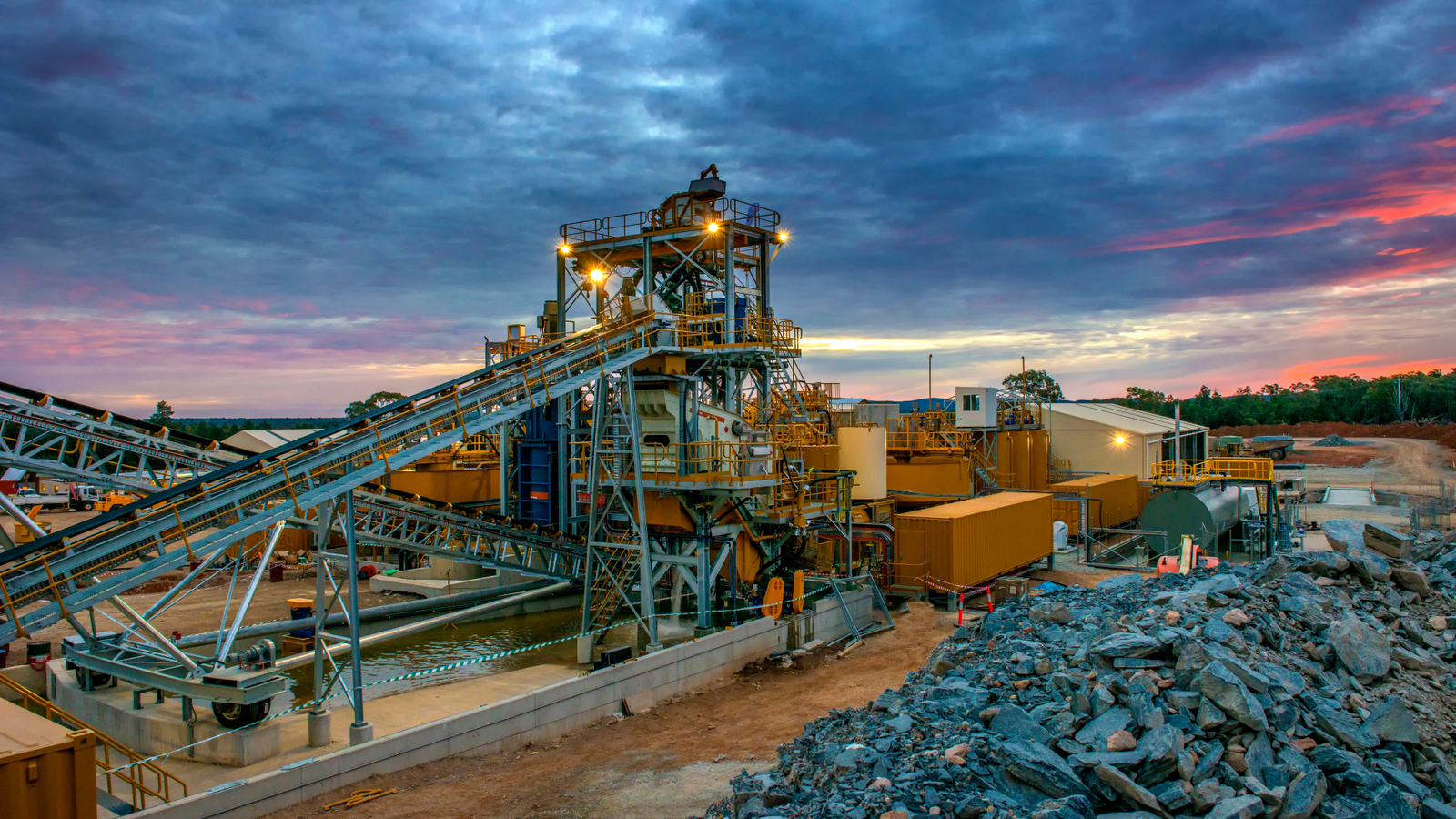 Gold processing plant